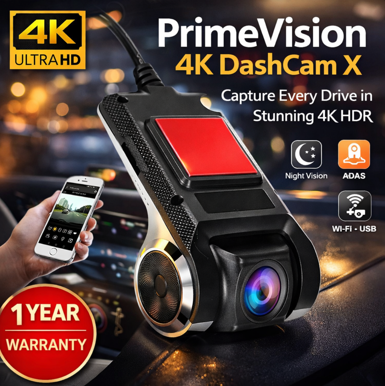PrimeVision 4K DashCam X